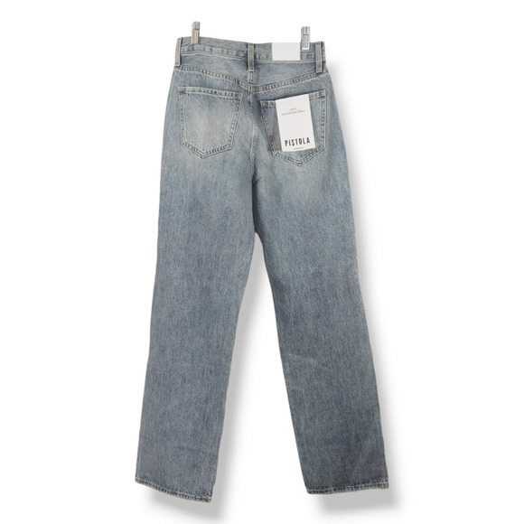 NWT Pistola Cassie Super Hi Rise Button Fly Straight Jeans Sz. 26x31 Play Day - Picture 4 of 13